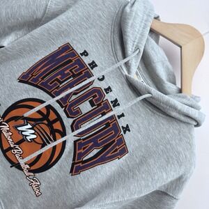 WNBA Phoenix Mercury Women's Cropped Hoodie Sweatshirt Heather Grey Size S